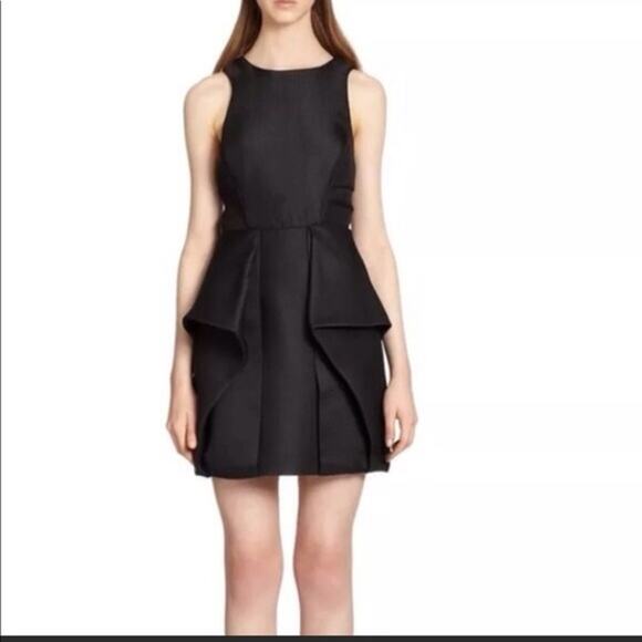 Tibi Black Structured Open Back Dress Size 4 - Picture 1 of 7